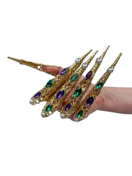 Кігті в камінні Cristal, в наборі 5 шт SETA Decor 25-530GR-VT