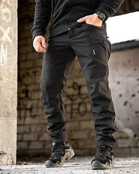 Штани чоловічі SoftShell чорні 46-50, 52-56