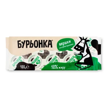 Вершки порційні Бурьонка ультрапастеризовані 10% 10шт х 10г (481851)