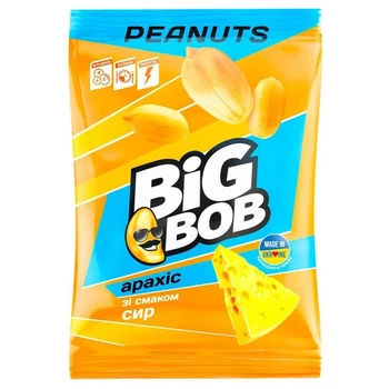 Арахіс Big Bob смажений зі смаком сиру 120г (422885)