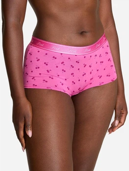 Трусики шорты женские хлопковые Victoria's Secret 27170073 M Розовые (673228977583)