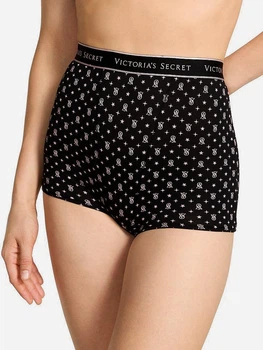 Трусики шорты женские хлопковые Victoria's Secret 27184903 XS Черные (989875236411)