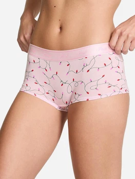 Трусики шорти жіночі бавовняні Victoria's Secret 27212845 S Рожеві (28788871362)