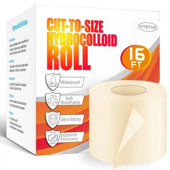Рулонный гидроколлоидный пластырь для ран Hydrocolloid Roll 5 см × 4,8 м