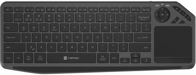 Klawiatura bezprzewodowa Natec Turbot 2 Wireless/Bluetooth Black (NKL-2317)