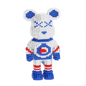 Конструктор ASTRONAUT 8986 «Медвежонок Тедди» — 2500 деталей, 30 см, пластиковые блоки, 3D-модель