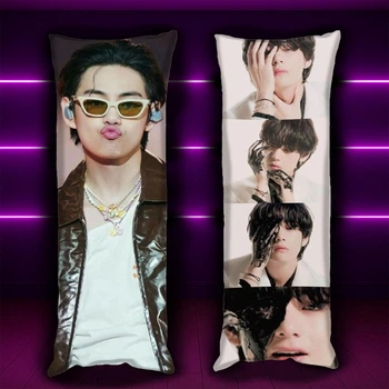 Дакiмакура 180х60 см Ві Кім Техьен БТС V Kim Taehyung BTS Подушка з наволочкою обнімашка двухстороння (0165447)