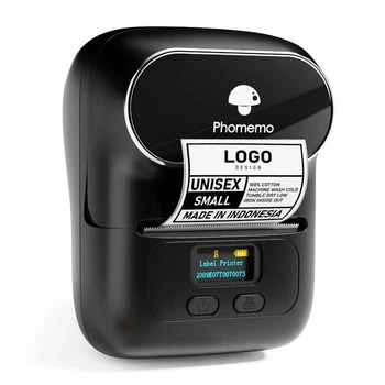 Принтер для термоетикеток Label Maker Phomemo M110 портативний Чорний