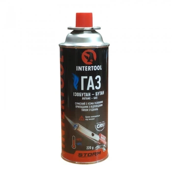Балон газовий з цанговим з'єднанням INTERTOOL STORM GS-0022 220 г 400 мл