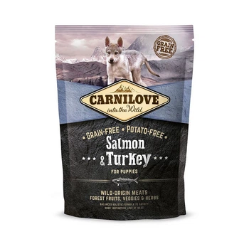 Корм сухой Carnilove Puppy Salmon and Turkey для щенков всех пород с лососем и индейкой 1,5 кг