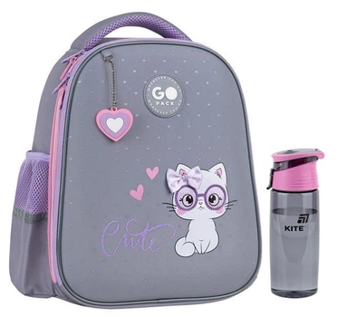 Рюкзак шкільний + пляшечка GoPack Education Cute Kitty GO26-165S-3