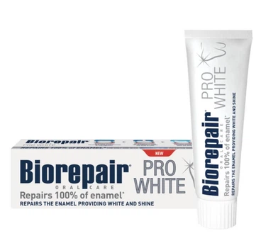 Зубная отбеливающая паста без фтора Biorepair Pro White 75 мл