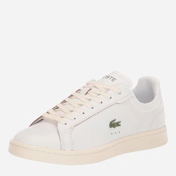 Мужские кеды кожаные низкие Lacoste 262332895 45 Белые (1159855405)