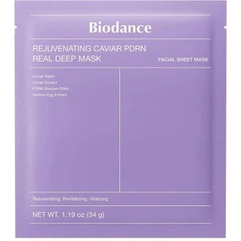 Омолаживающая гидрогелевая маска Biodance Rejuvenating Caviar PDRN Real Deep Mask с икрой и PDRN (34 g)