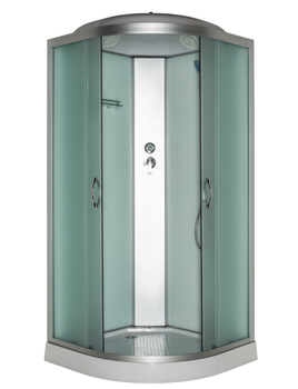 Душовий бокс Vivia Glory 60 BF W 80×80×215, низький піддон, сатиновий профіль, скло 4 мм