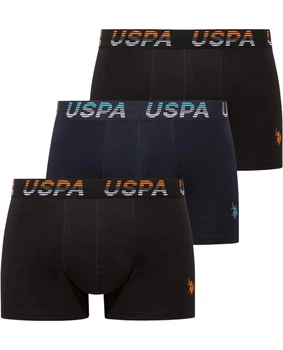 Набор трусов-боксеров мужских 3шт. U.S. Polo Assn. 80651-5 XL разных цветов (8680557464610)