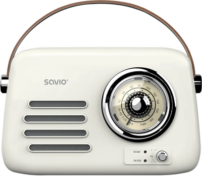 Портативний радіоприймач Savio RS-02 White (5901986049654)