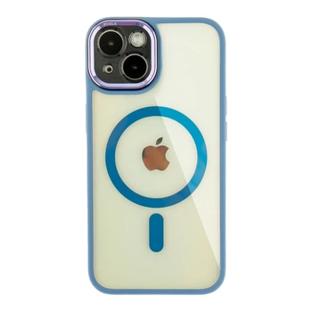 Чохол Creative TPU PC Metal Calais із MagSafe для Apple iPhone 15 Light Blue