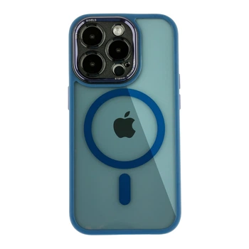 Чохол Creative TPU PC Metal Calais з MagSafe для Apple iPhone 14 Pro Max Dark Blue