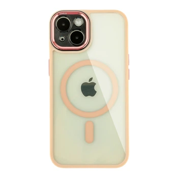 Чохол Creative TPU PC Metal Calais з MagSafe для Apple iPhone 15 Pink