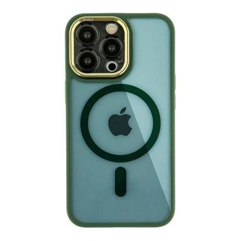Чохол Creative TPU PC Metal Calais із MagSafe для Apple iPhone 13 Pro Green