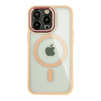 Чохол Creative TPU PC Metal Calais із MagSafe для Apple iPhone 13 Pro Pink