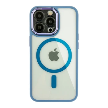 Чохол Creative TPU PC Metal Calais із MagSafe для Apple iPhone 13 Pro Light Blue