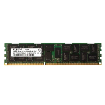 Оперативная память Elpida 16Gb DDR3-1333 PC3L-10600 2Rx4 (EBJ17RG4EAFD-DJ-F) RDIMM ECC Registered - Б/У