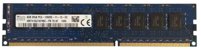 Оперативна пам'ять SK Hynix 8Gb DDR3-1600 PC3-12800E (HMT41GU7AFR8C‐PB) UDIMM ECC Unbuffered - Б/В
