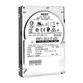 Сервенный диск HGST Ultrastar C10K1800 900Gb 10K 6G SAS 2.5 (HUC101890CSS200) - Б/У