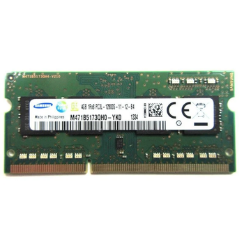 Оперативная память Samsung 4Gb DDR3-1600 PC3L-12800 (M471B5173QH0-YK0) SODIMM Non-ECC Small Outline - Б/У