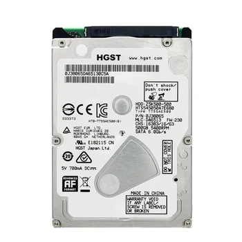 Жесткий диск HSGT 500Gb 5400 об/хв 6 Gbit/s (HTS545050A7E680) - Б/У