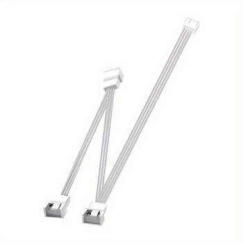 Кабель-подовжувач вентилятора материнської плати Zennova 4pin 1 до 3 White