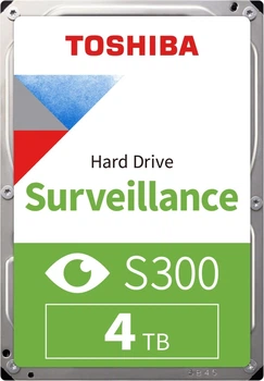 Жорсткий диск Toshiba S300 Surveillance 4TB 5400rpm 256MB 3.5" SATA III (HDWT840UZSVA)