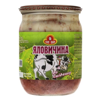 Тушонка Яловичина Пан Іван 500г