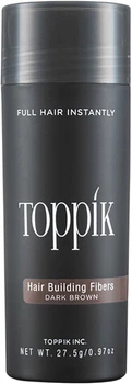 Тонирующая краска для волос Toppik Hair Building Fibers Dark Brown 27.5 г (667820012028)