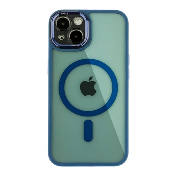 Чохол Creative TPU PC Metal Calais з MagSafe для Apple iPhone 13 Dark Blue