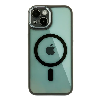Чохол Creative TPU PC Metal Calais із MagSafe для Apple iPhone 14 Black