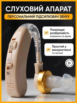 Слуховой аппарат универсальный аккумуляторный слуховые аппараты для людей с ухудшением слуха аудиоусилитель персональный усилитель звука для улучшения и компенсации слуха