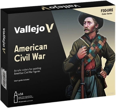 Набір акрилових фарб Vallejo Model Color Figure 70256 American Civil War 16 шт x 18 мл (8429551702560)