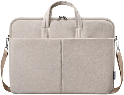 Сумка для ноутбука 15.6'' Defender Solid шкіра, кишеня, бежева