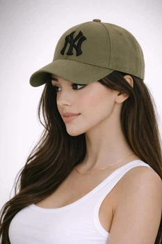 Молодежная кепка с вышивкой Нью Йорк (New York) One-size 54-57см Хаки