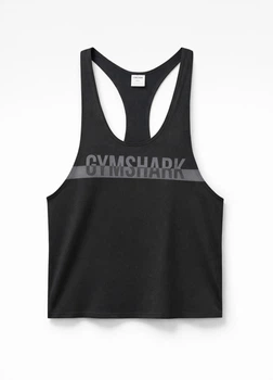 Майка спортивна з бавовни Gymshark a2a8rc59 3XL чорна (100006637)