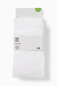 Комплект колготок 40 ден (3шт.) C&A 2202233c59 170-176см білий (100006715)