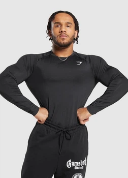 Спортивный лонгслив Gymshark a1a1pc59 XL черный (100014214)