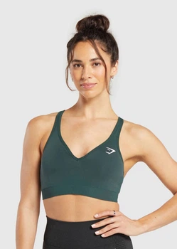 Спортивний топ Gymshark b3a4k1c58 S темно-зелений (100006107)