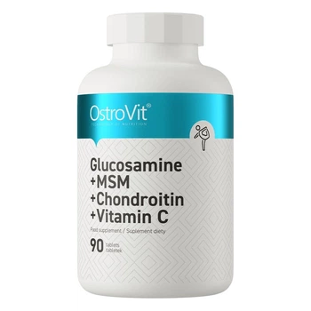 Хондропротектор OstroVit Glucosamine+MSM+Chondroitin+Vitamin C, 90 таблеток