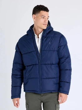 Куртка демисезонная с капюшоном мужская U.S. Polo Assn 447723237 L Синяя (1159855408)