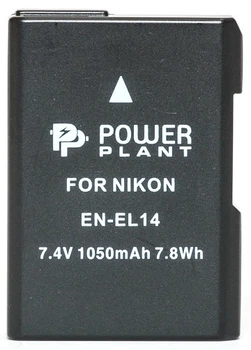 Акумулятор PowerPlant Nikon EN-EL14 Chip 1050mAh