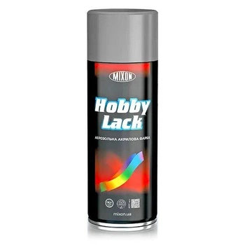 Краска акриловая аерозольная Mixon Hobby Lack. 400 мл серое серебро